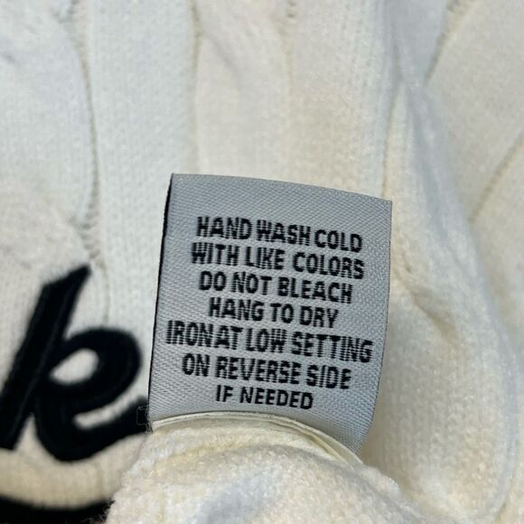 NWT FADED ROSE Sweater Women's XS Cream “New York” Cable Knit Cropped Pullover - Picture 6 of 14